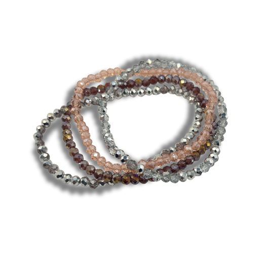 Blush Aura Bracelet Stack