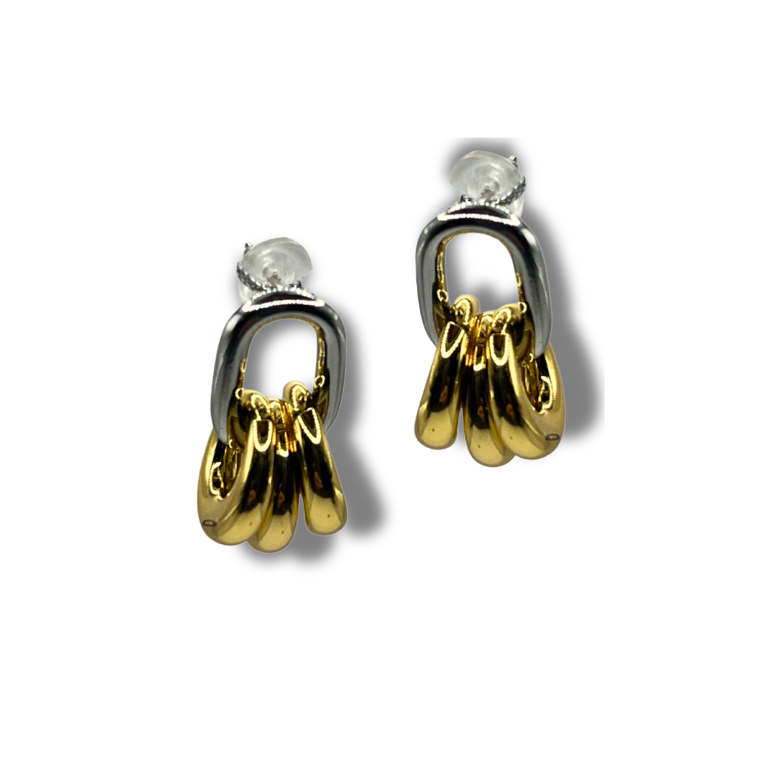 Dual Muse Drop Earrings